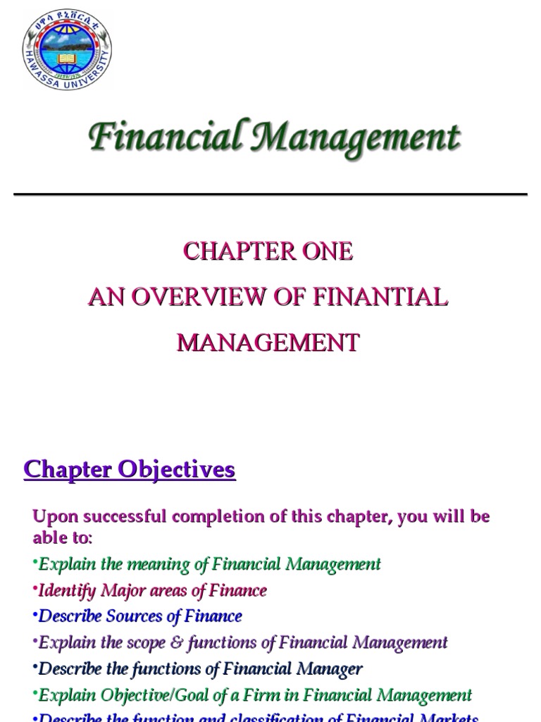 An Introduction to Financial Management: Concepts, Functions, Sources ...