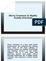 Harry Coumnas Is Highly Family Oriented