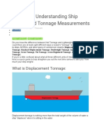 Understanding Ship Weight & Tonnage Terms