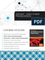 SWE4205 Structured Programming Functional Concepts