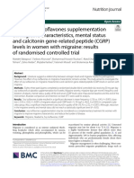 1.effect of Soy Isoflavones Supplementation On Migraine Characteristics, Mental Status and Calcitonin Gene Related Peptide (CGRP) Levels in Women With Migraine Results of Randomised Controlled Trial