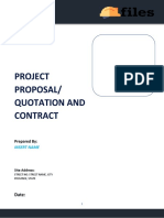 Proposal Quotation With Plan Xbgakt