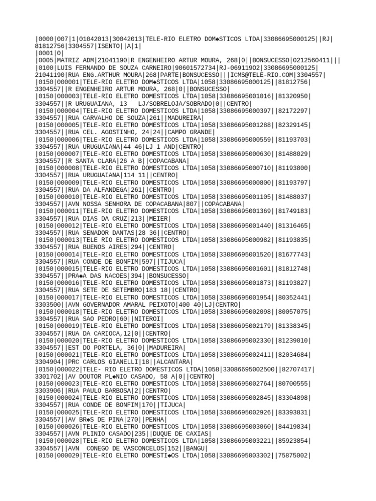 GERADO - ENTREGA - 33086695000125 81812756 Remessa de Arquivo