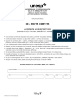 UNESP - Campus São José Dos Campos - SP - Assistente Administrativo II (Prova e Gabarito)