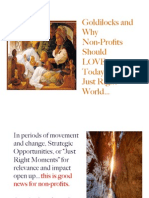 'Goldilocks and Why Non-Profits Should Love Today's Just Right World" by Tracy Russ 2011