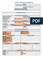 Formato de Historia Clínica Nutricional Pediátrica