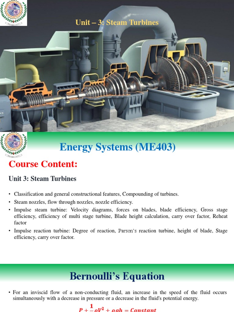 Unit 3 Steam Nozzles PDF Nozzle Turbine