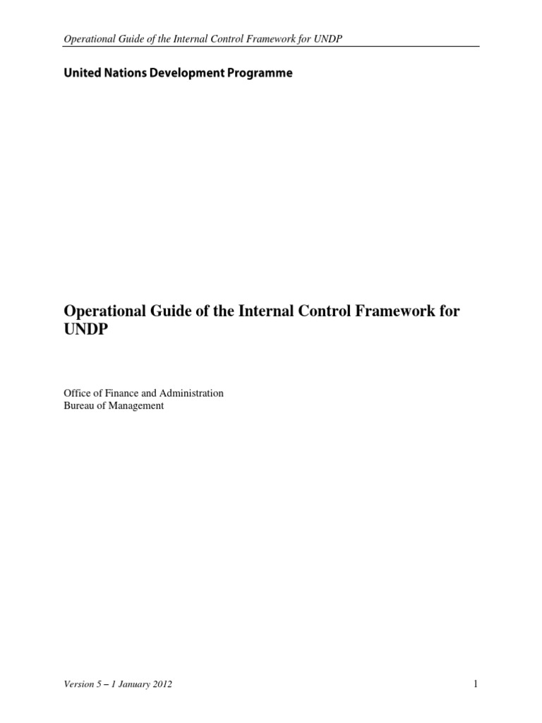 Internal Control Framework (En) Iiiiiiiiiiiiiiiiiiiiiiiiii | PDF ...