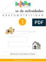 Cuaderno de fichas de grafomotricidad