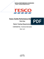Tesco Textile Performance Standards Fabric Testing Requirements