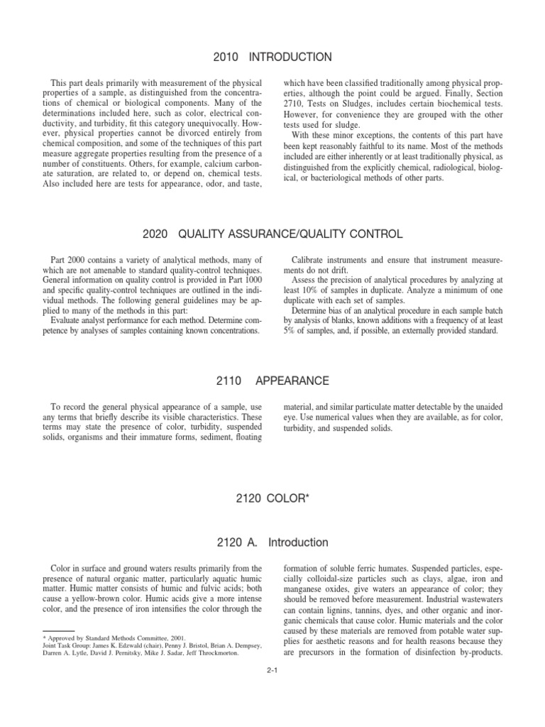 Color Measurement in Water Analysis | PDF | Spectrophotometry | Absorbance