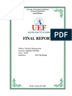 Final Report quản trị sản phẩm