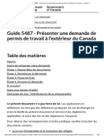 Guide 5487 - Présenter Une Demande de Permis de Travail À L'extérieur Du Canada - Canada - Ca