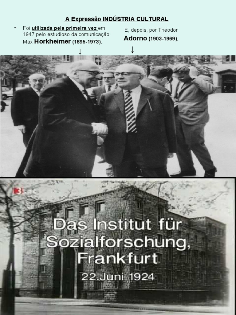 Indústria Cultural | PDF | Theodor W. Adorno | Escola de Frankfurt