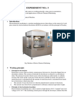 A Detailed Study Report On Working Principle, Setup, Process Parameters, Advantages, Dis-Advantages and Applications of Electro Chemical Machining-1