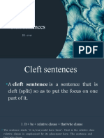 Cleft Sentences Grammar and Exercises b1 Over Grammar Drills 129973