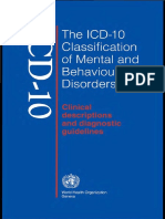 ICD 10 Classification of Mental