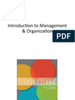 Intro To MGT & Organization