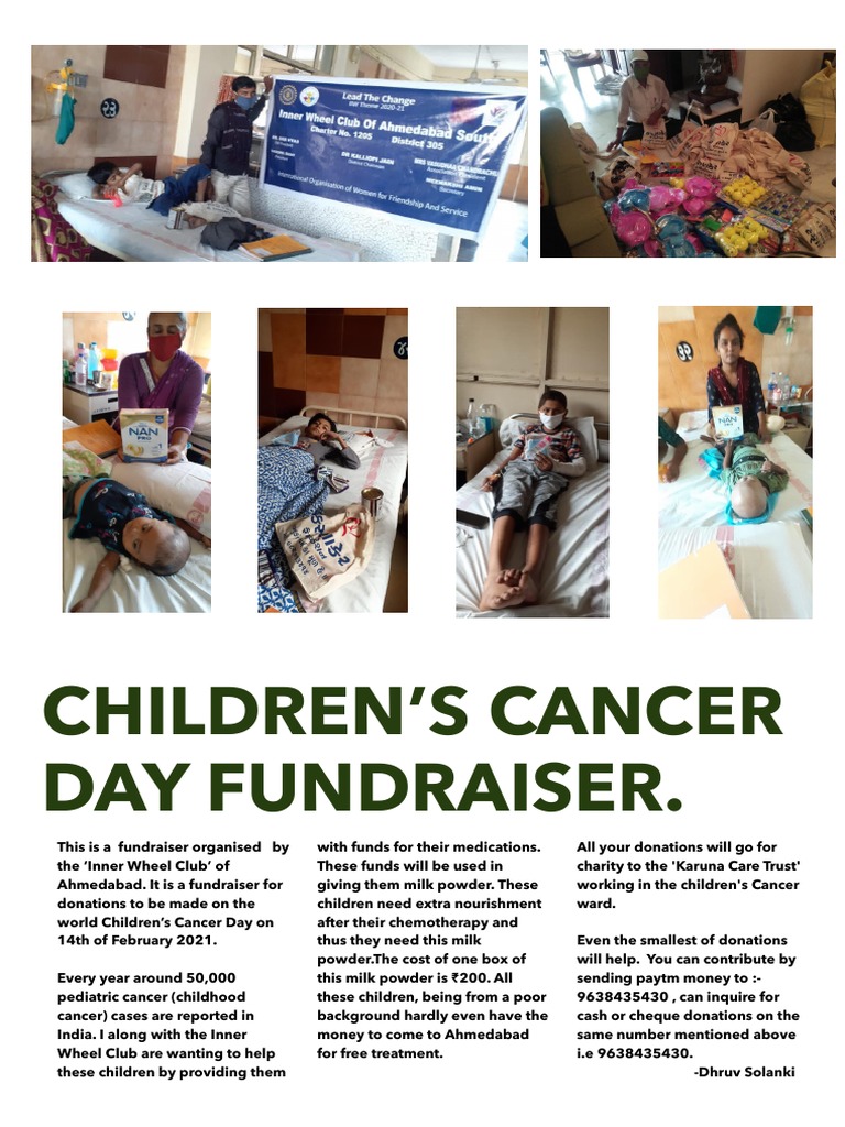 Children's Cancer Day Fundraiser | PDF | Self-Improvement | Wellness