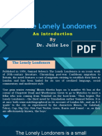 A230B-The Lonely Londoners. Intro - Sam Selvon