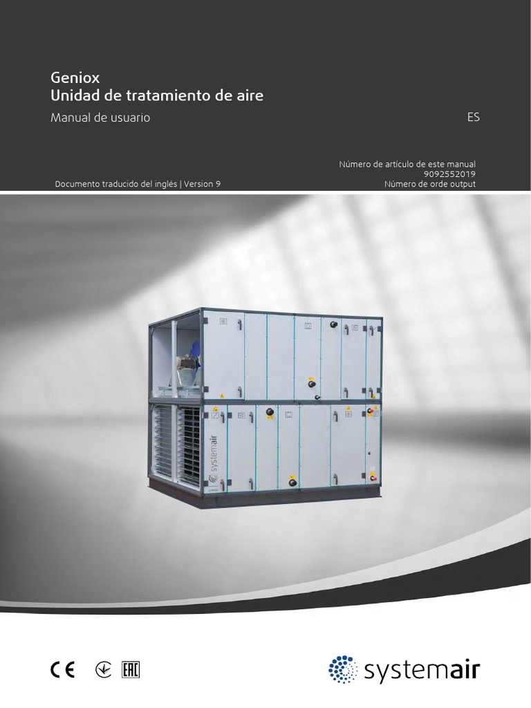 Geniox User Manual Version 9 Es May2021 | PDF | Agua | Máquina elevadora