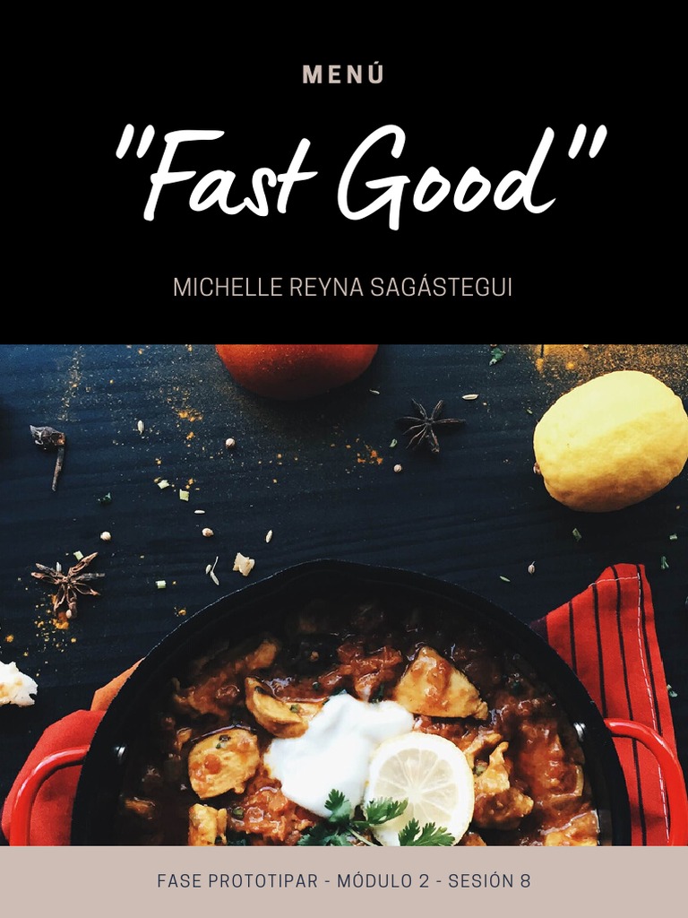Menú Fast Good: Opciones Saludables | PDF