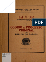 Codigo Do Processo Criminal Do Estado Do Paraná