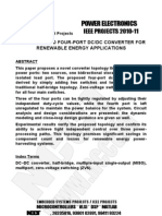 Abstracts - Power Electronics Projects 2010 - NCCT, Final Year Projects IEEE Projects