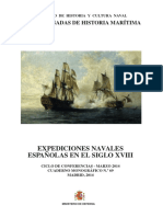 Expediciones Navales Españolas en El Siglo Xviii