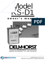 Delmhorst KS D1 Instruction Manual
