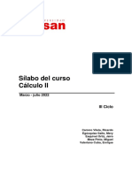 Cálculo II [Sílabo 2022-1]