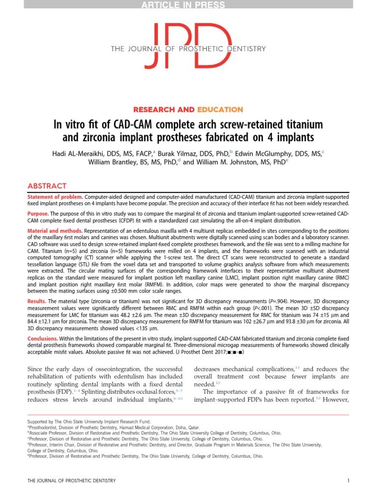 Almeraikhi2017.PdfIn Vitro Fit of CAD-CAM Complete Arch Screw-Retained ...