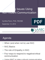 Addressing Issues Using Non-Violent Communication - Handout