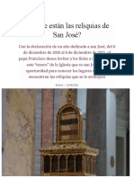 Dónde Están Las Reliquias de San José