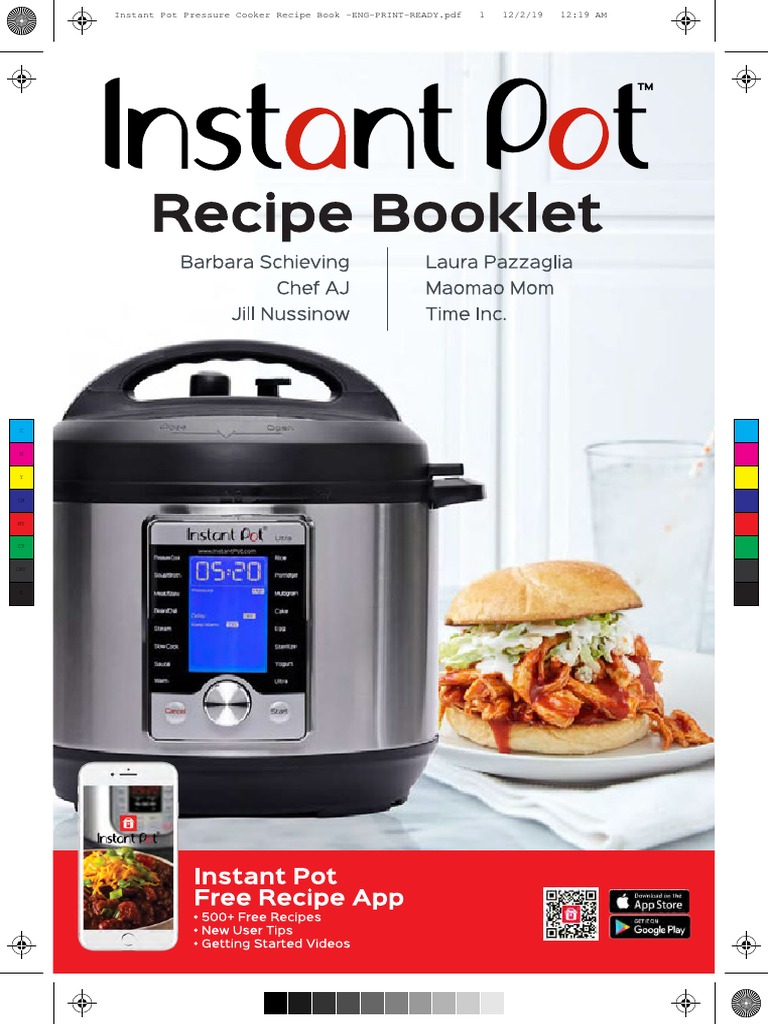 Instant Pot Pressure Cooker Recipe Book ENG OPTIMIZED PDF Pressure