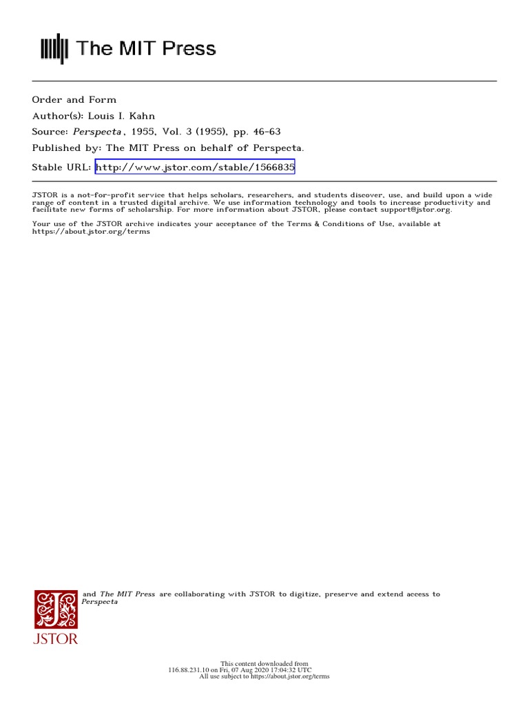 louis-kahn-order-and-form-jstor-download-free-pdf-engineering