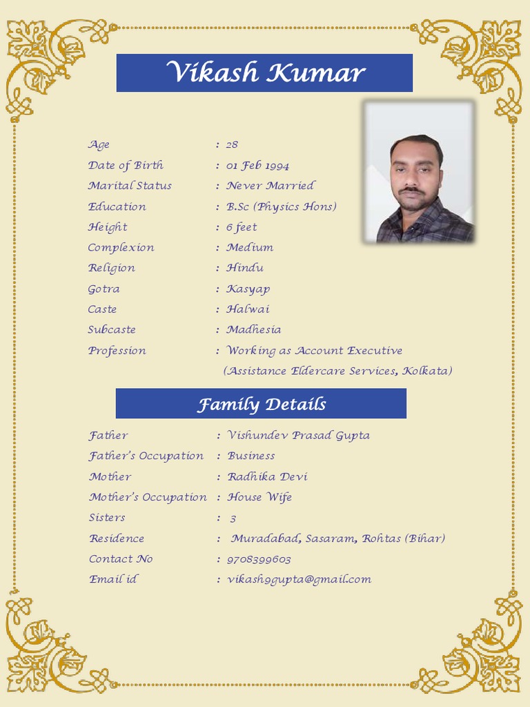 Biodata | PDF