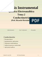 Análisis Instrumental Conductimetría: Principios básicos
