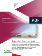 Rapport - Stage - Déformée Rhéologique - Injection