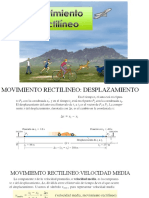 Mov Rectilineo: Desplazamiento, Velocidad, Aceleración