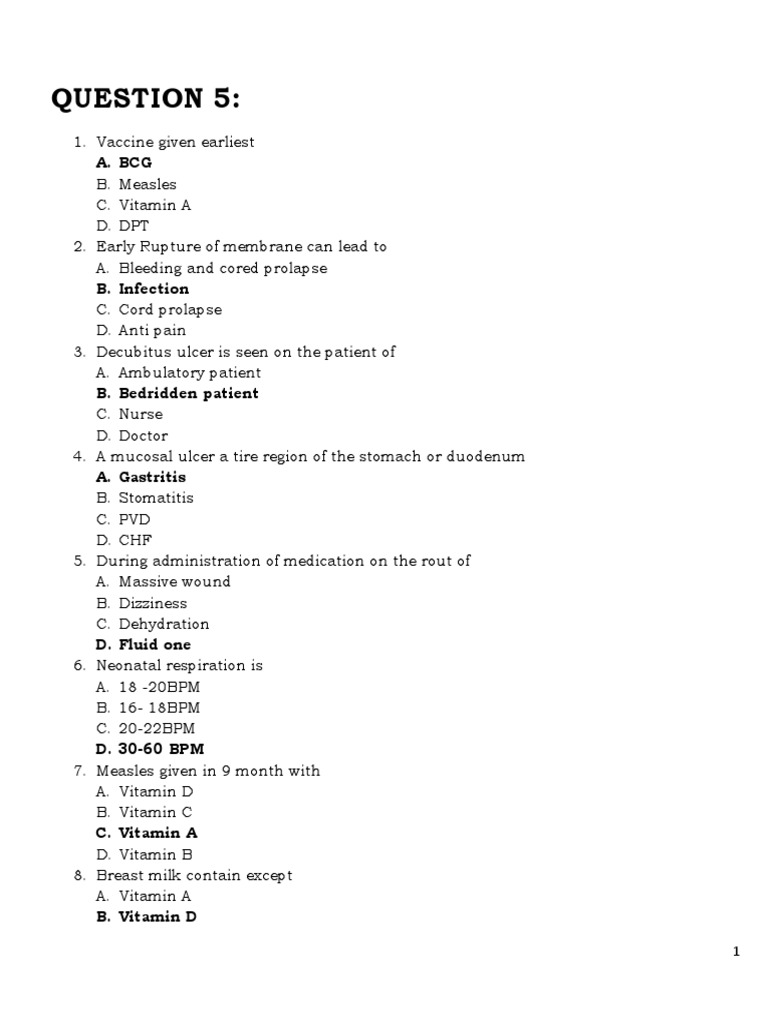 Multiple Choice On Literature