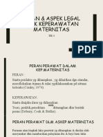 Peran & Aspek Legal Etik Keperawatan Maternitas