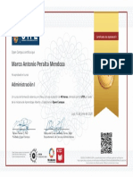 Certificado de Administracion