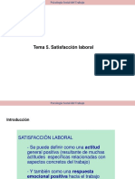 Tema 5 - Satisfacción Laboral