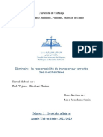 Seminaire Droit de Transport