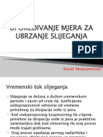 Upoređivanje Mjera Za Ubrzanje Slijeganja