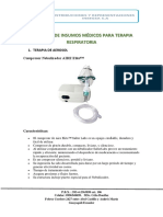 Católogo de Insumos Terapia Respiratoria