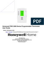 Pro 2000 Series Programmable Thermostat Manual