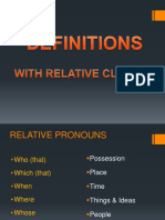 2 definitions with relatives