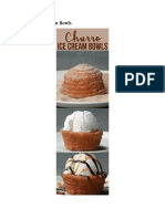 Churro Ice Cream Bowls